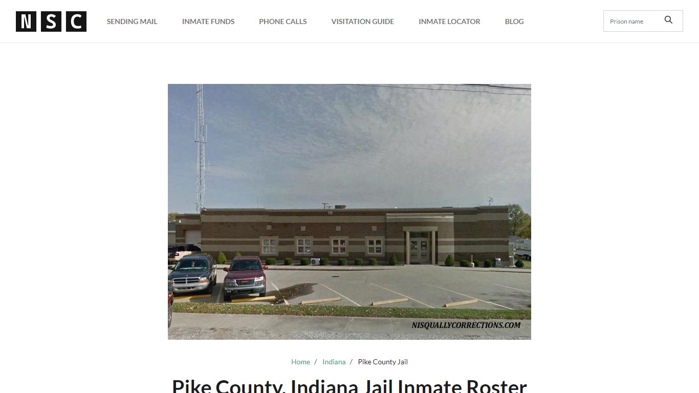 Pike County, Indiana Jail Inmate Roster - Nationwide Inmate Lookup Resource